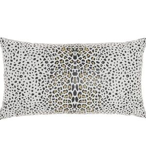 2!!!! MINA VICTORY NWT leopard print indoor/outdoor lumbar throw pillow -14x24